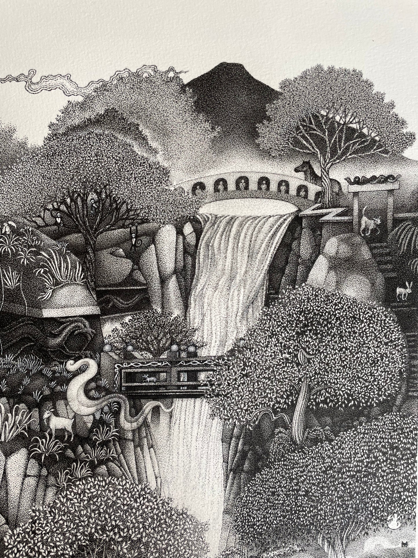 'Dragonwood' Stippling Art Print