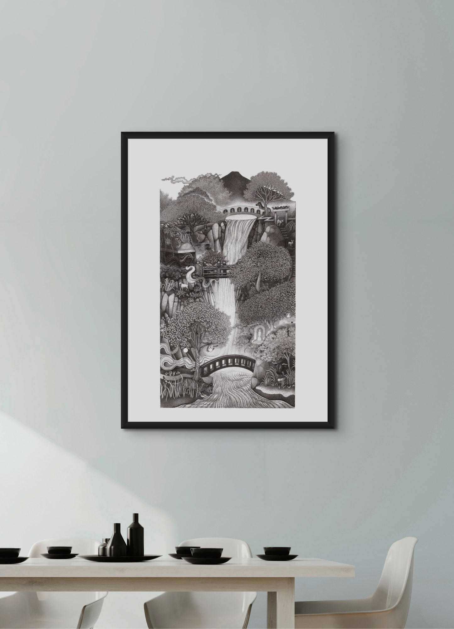 'Dragonwood' Stippling Art Print