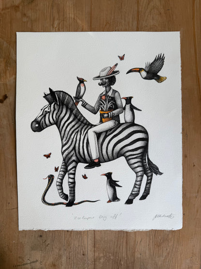 'Zookeepers Day off' Original Art