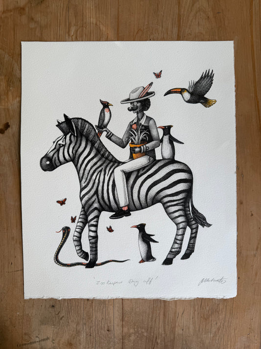 'Zookeepers Day off' Original Art