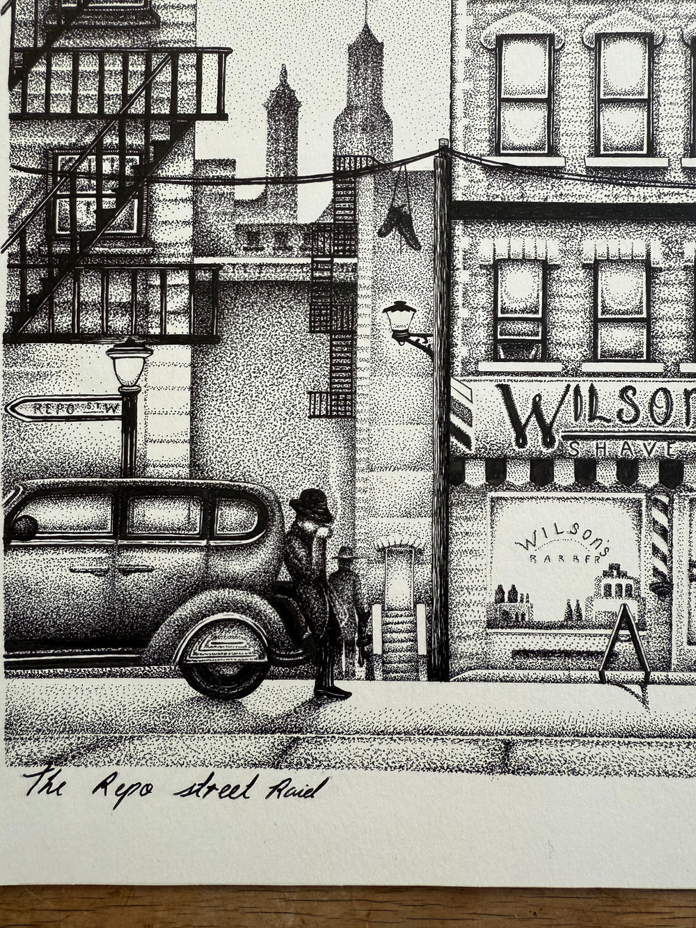 'Repo Street raid' Original Art