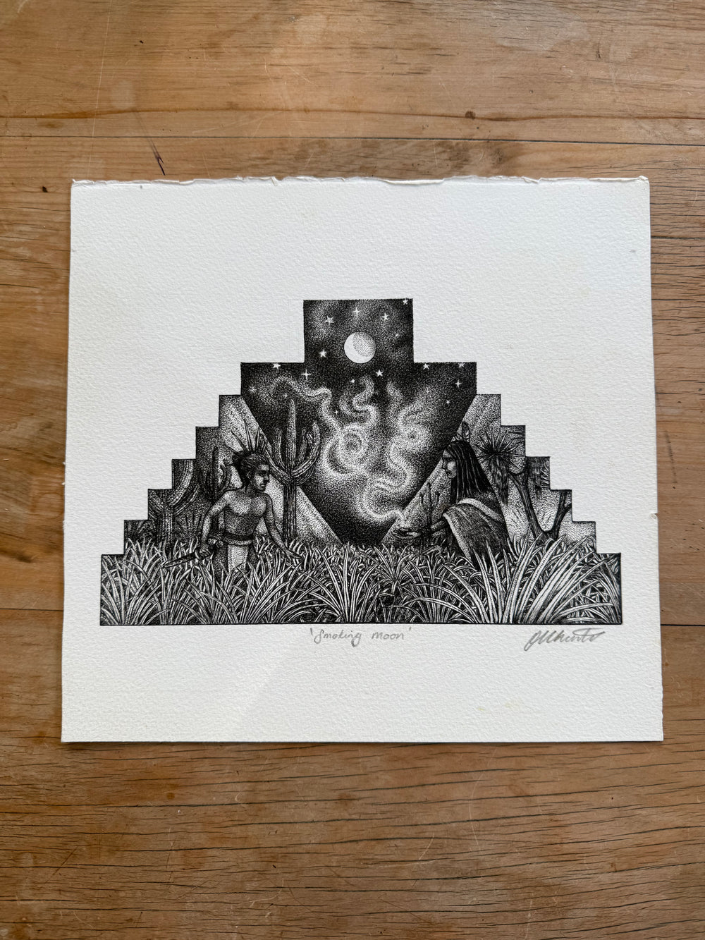 'Smoking Moon' Original Art