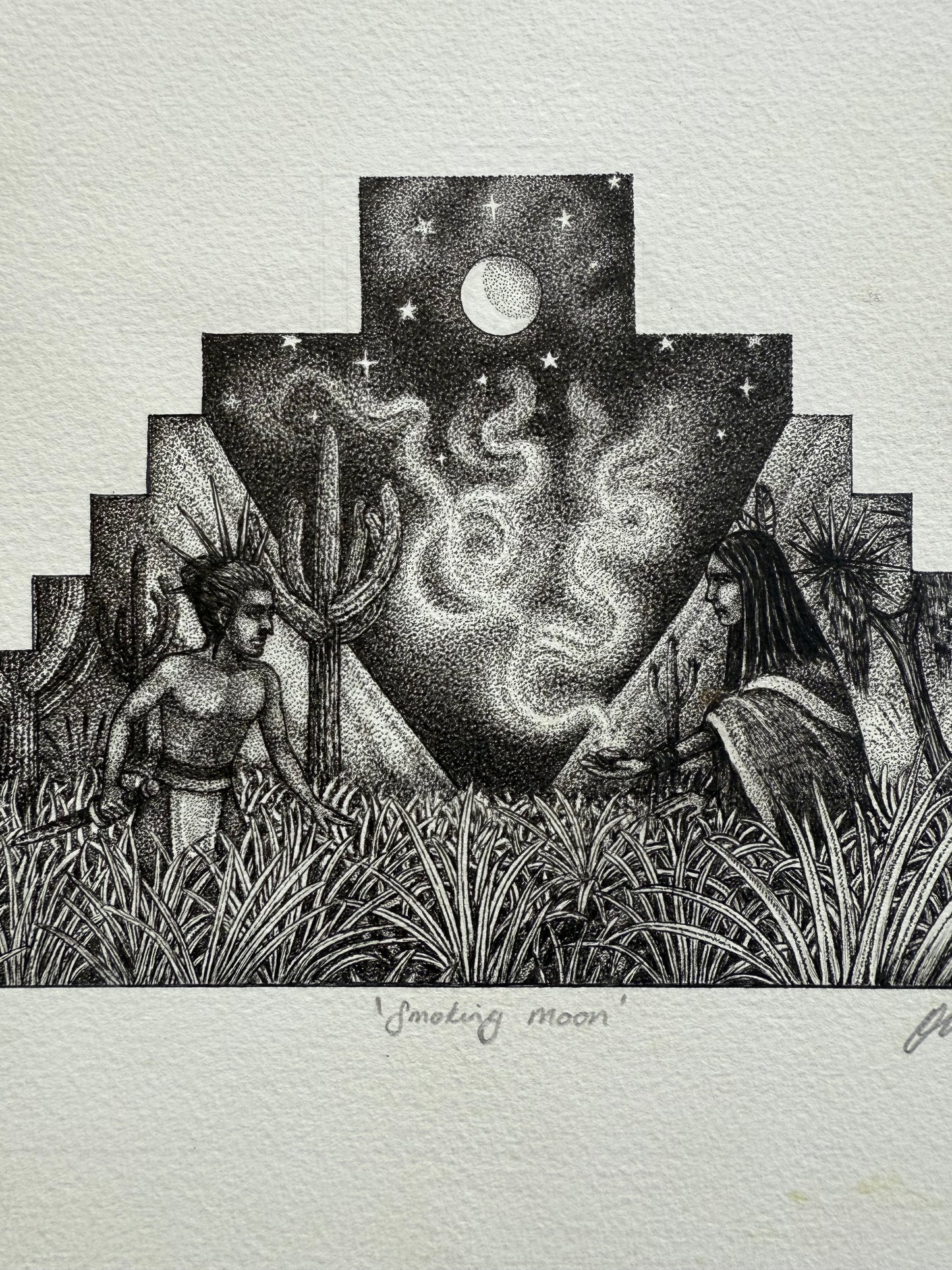 'Smoking Moon' Original Art