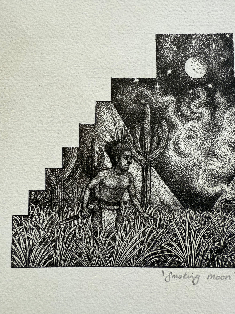 'Smoking Moon' Original Art