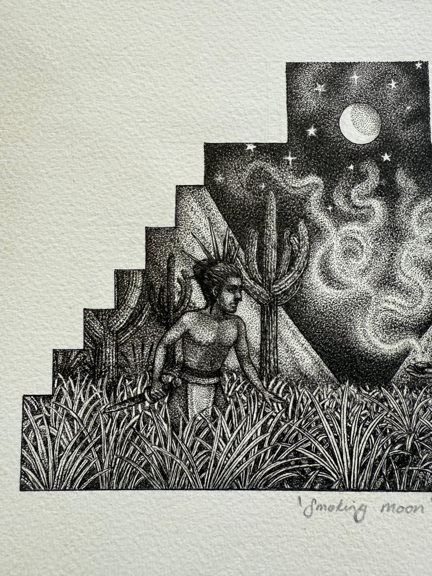'Smoking Moon' Original Art