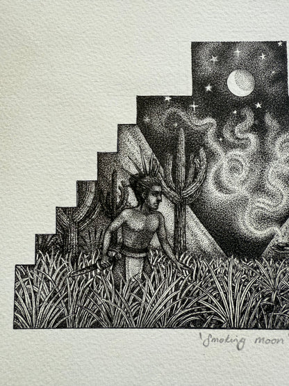 'Smoking Moon' Original Art