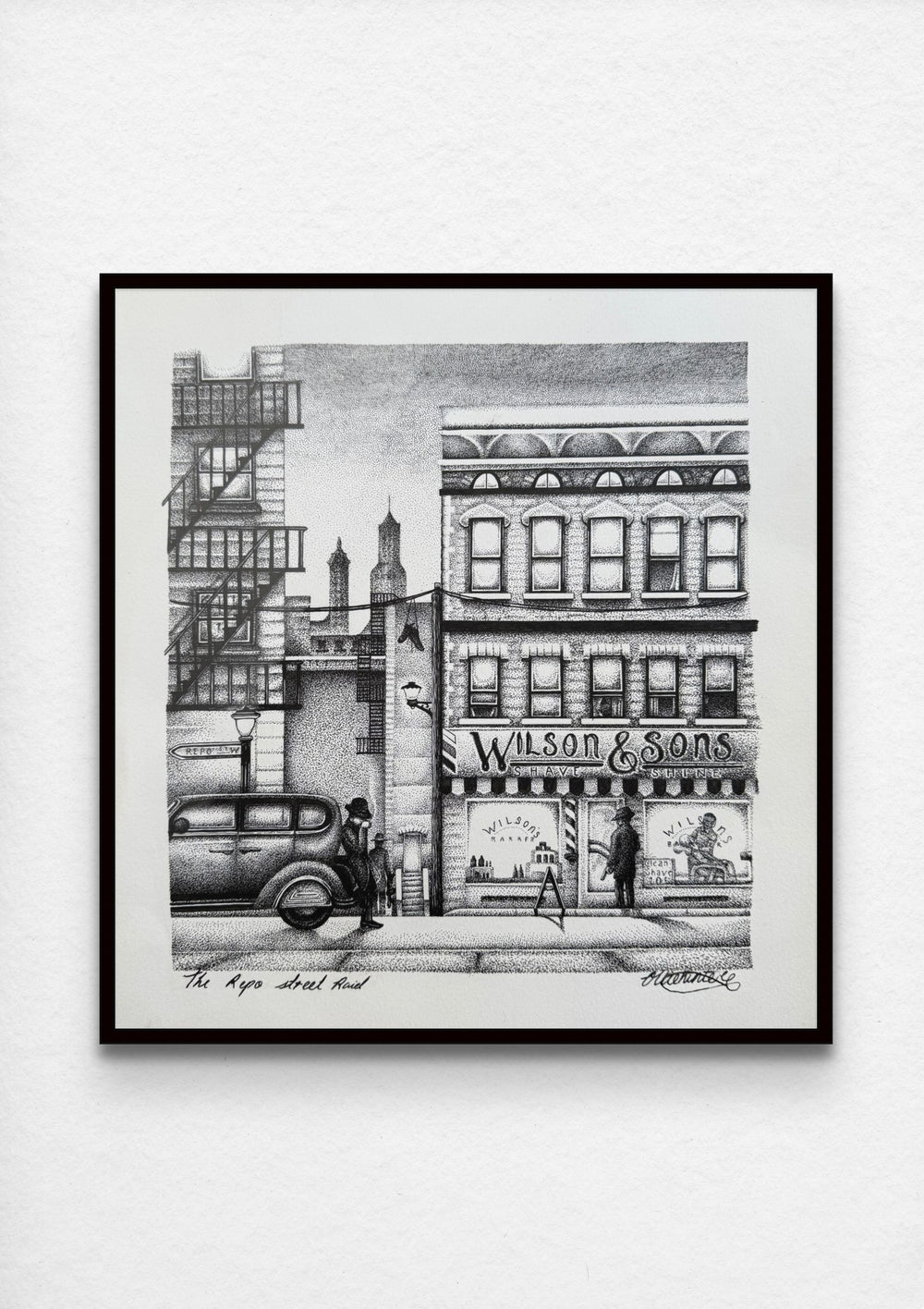 'Repo Street raid' Original Art