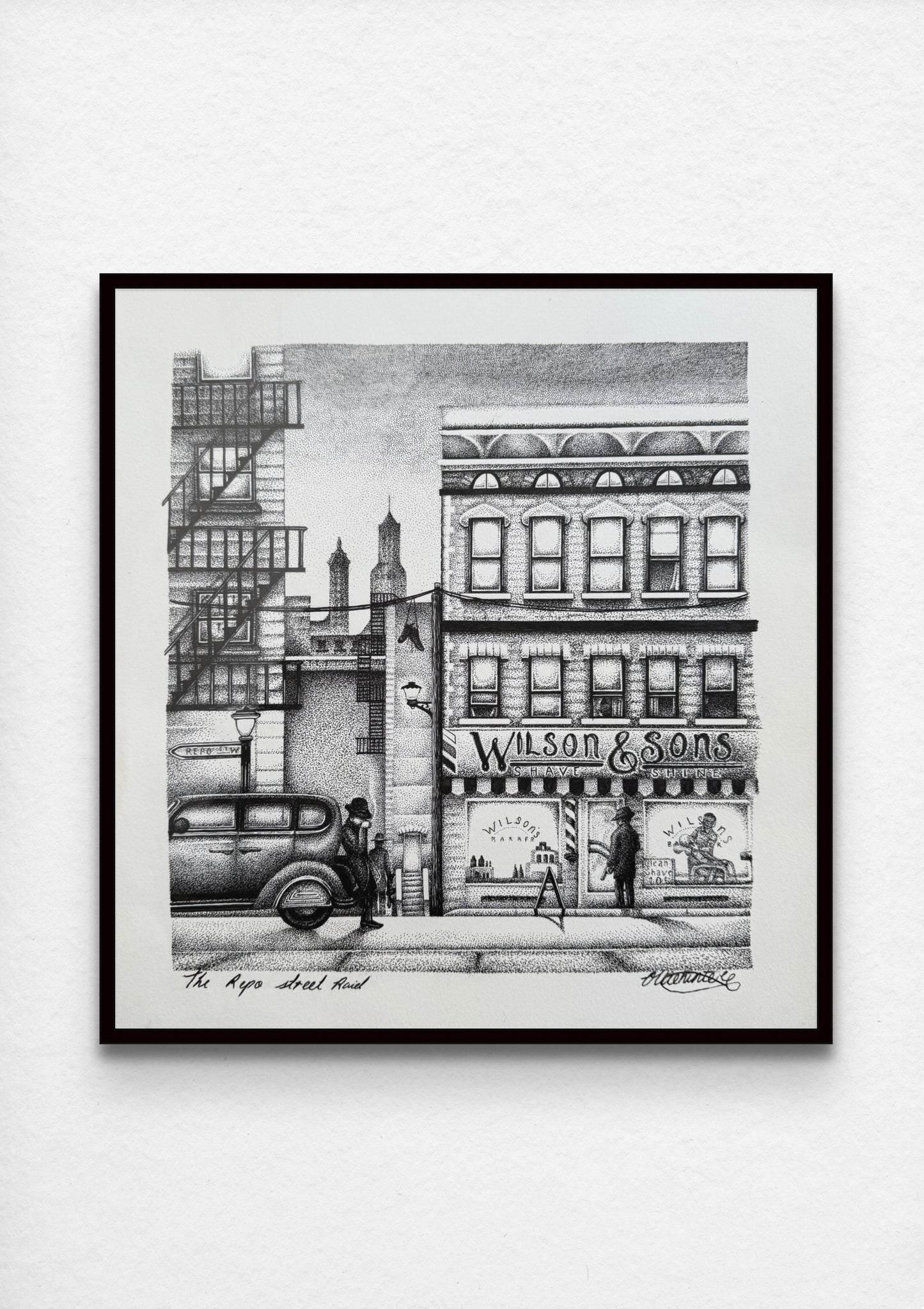 'Repo Street raid' Original Art